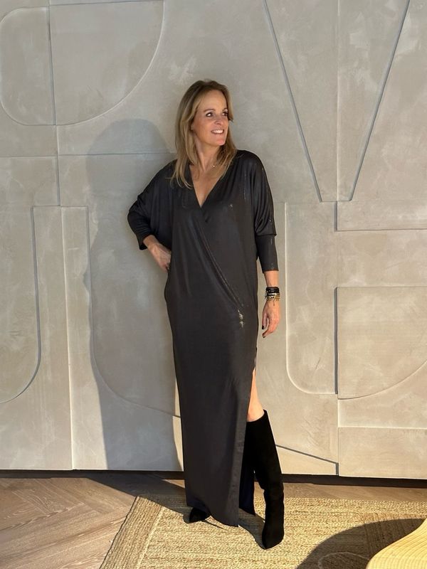 Norma Kamali Dolman V-Neck Gown