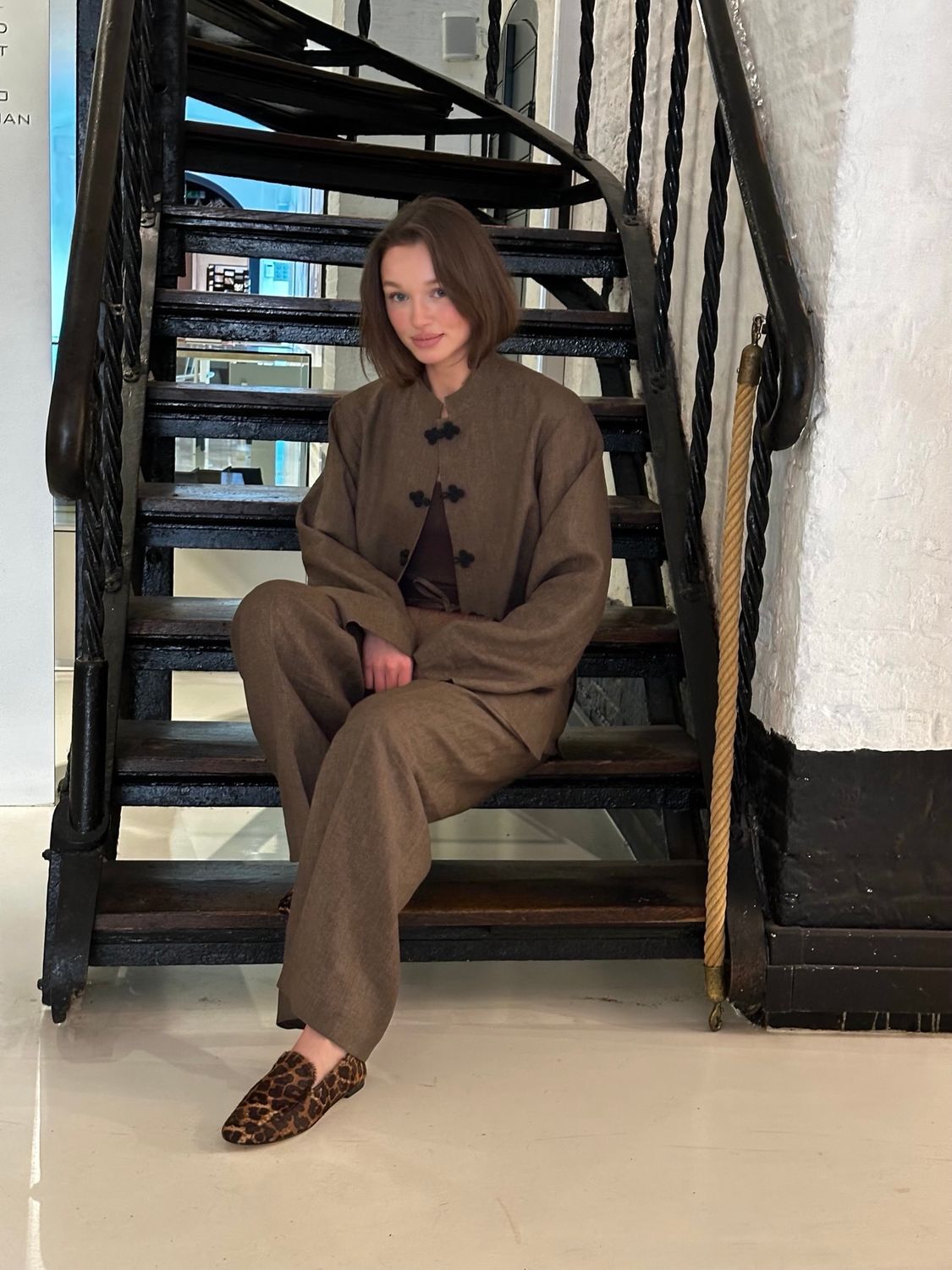 ROHE Mandarin Linen Jacket