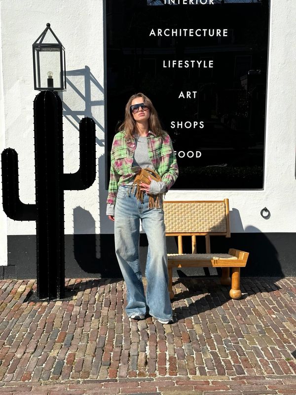 R13 Cropped Work Shirt