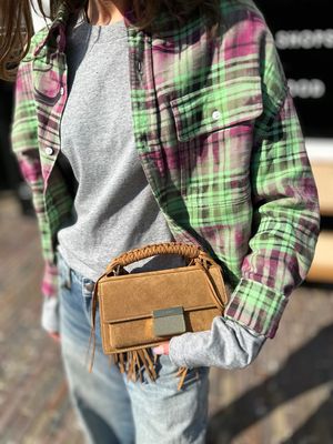 R13 Cropped Work Shirt