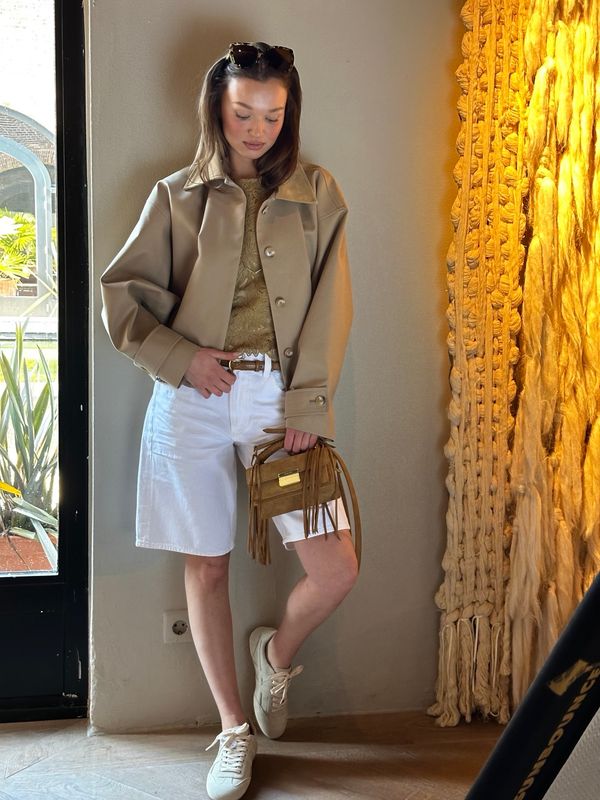 ROHE Suede Collar Blouson