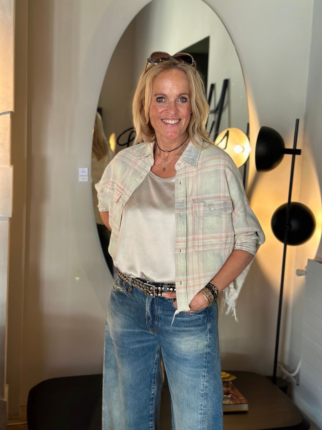 R13 Cropped Work Shirt