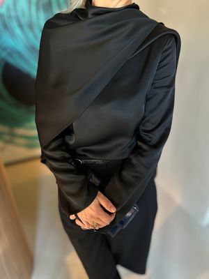 ROHE Satin Cape Top