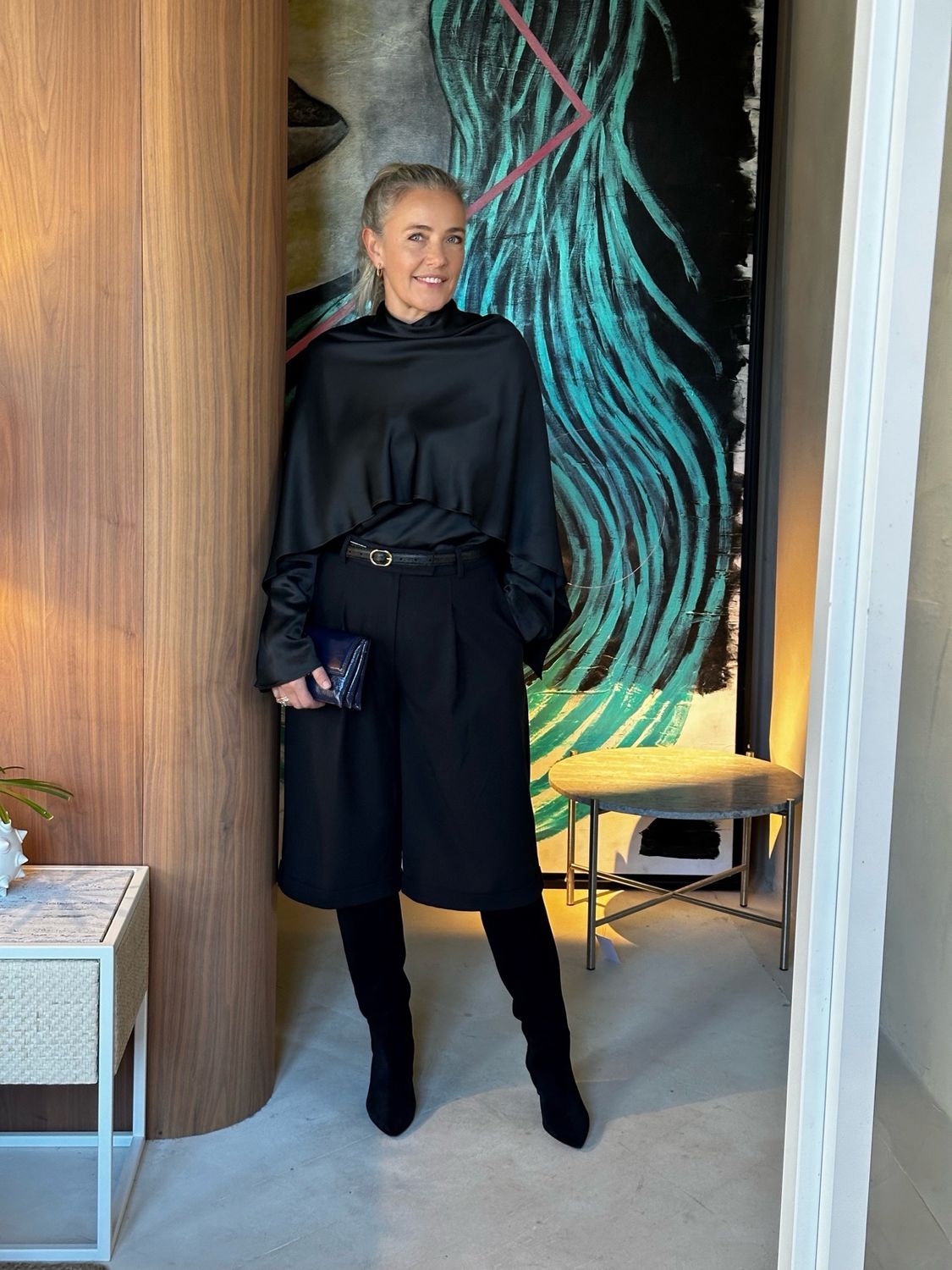 ROHE Satin Cape Top