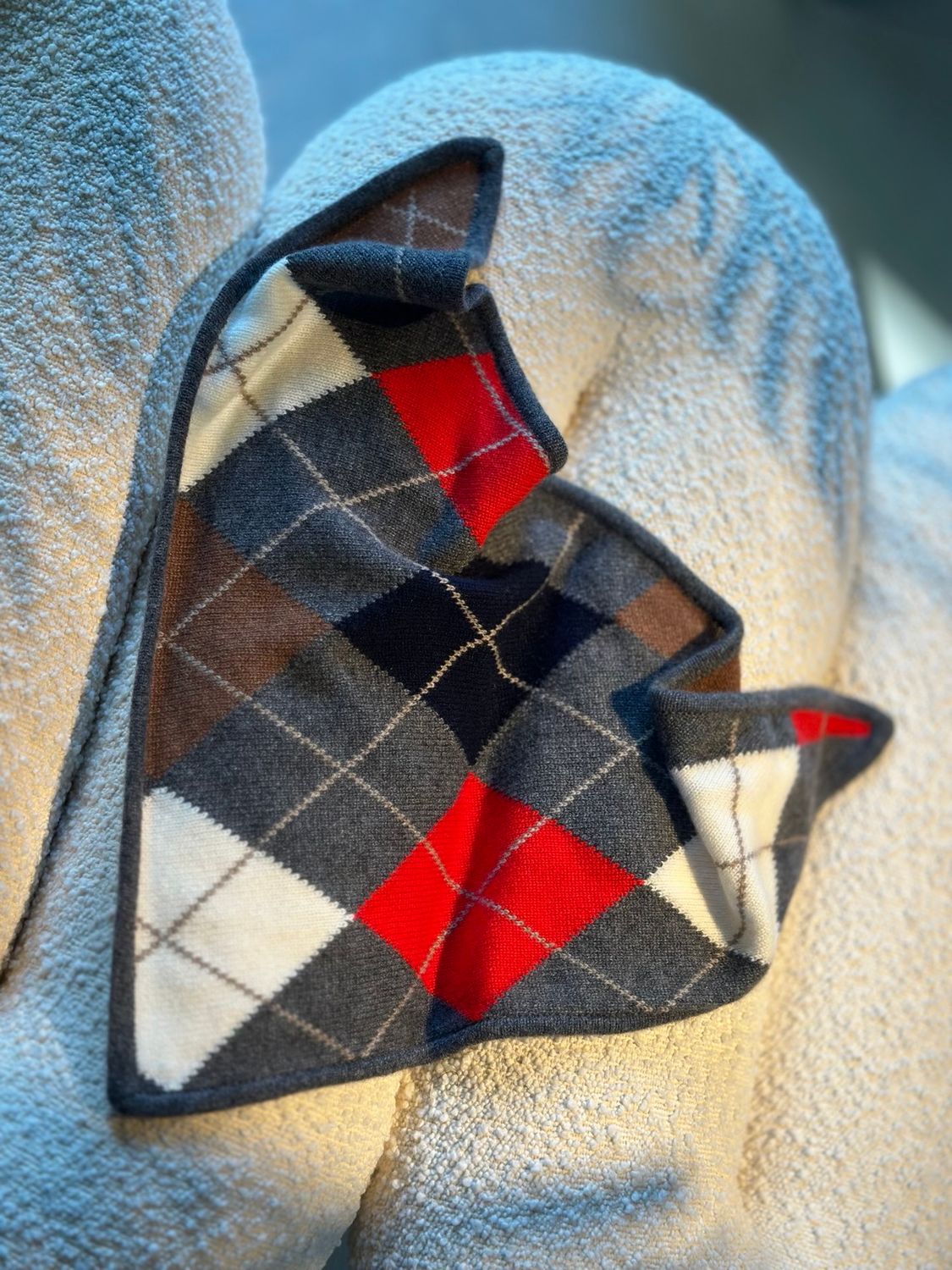 &amp;DAUGHTER Argyle Foulard
