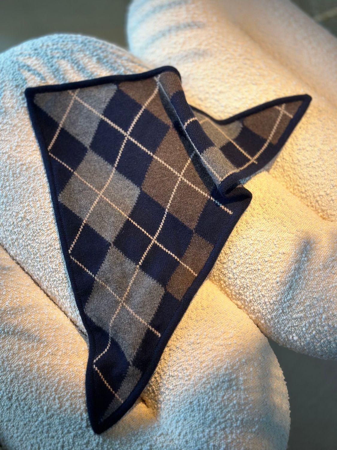 &amp;DAUGHTER Argyle Foulard