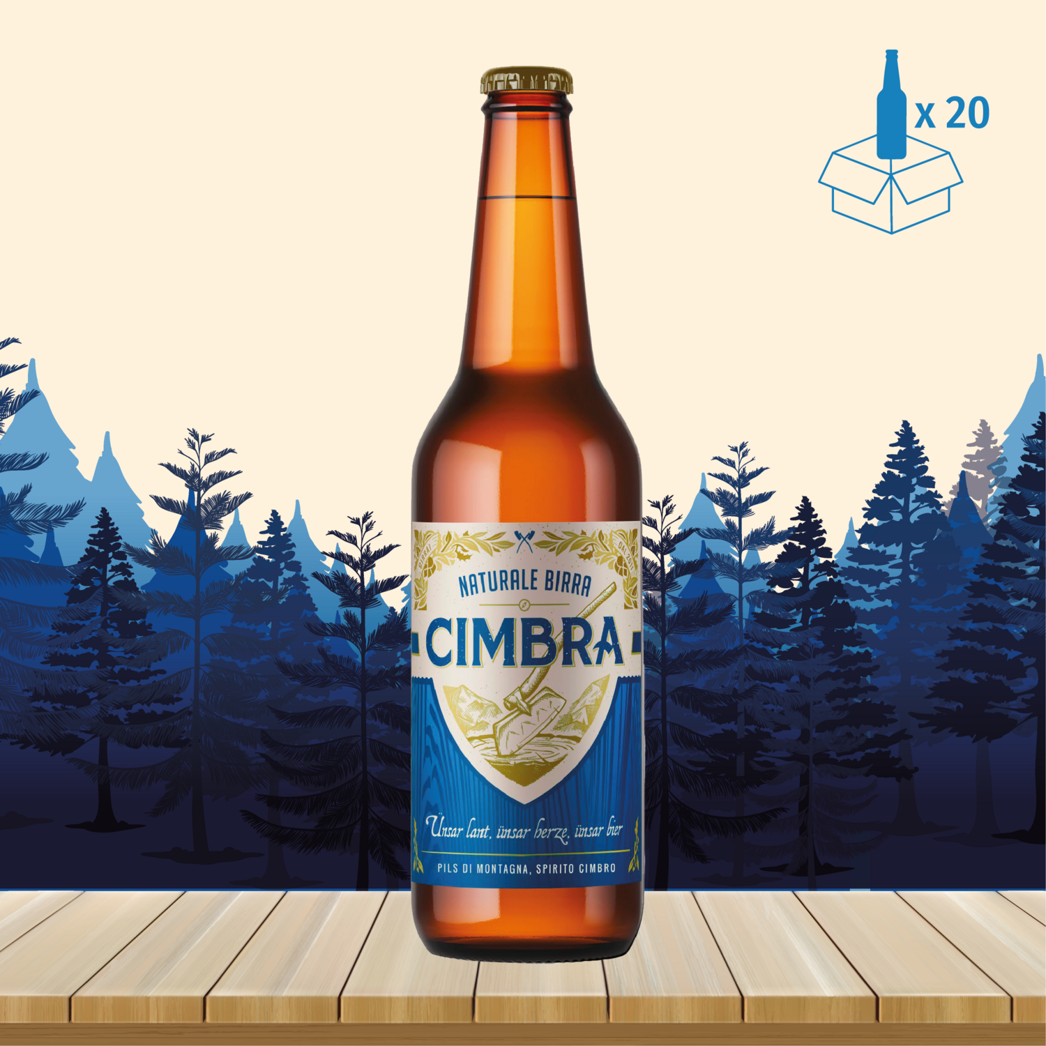 "Naturale Birra Cimbra"
20 bott. x 0,50 lt.