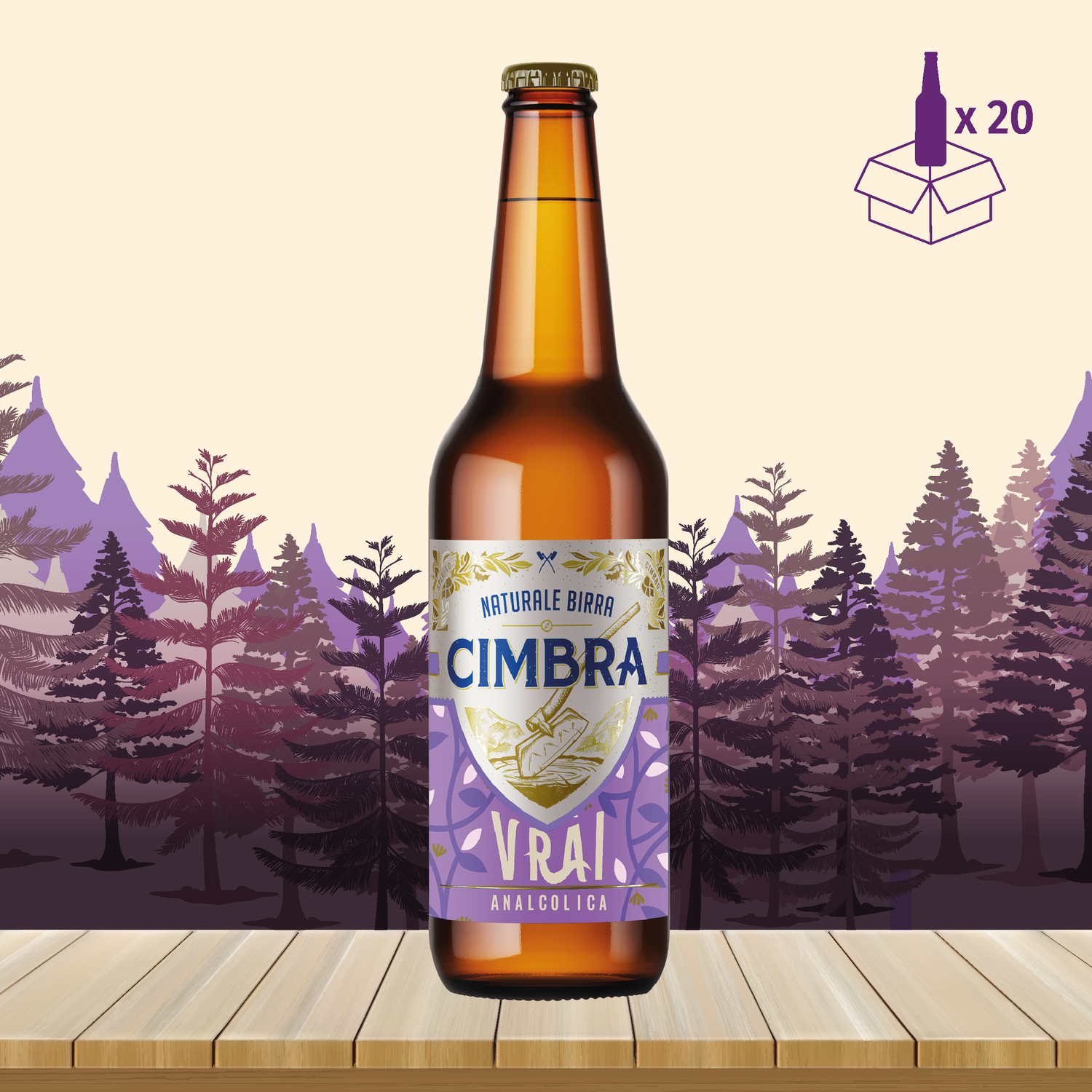 Vrai &quot;Analcolica di montagna&quot;  20 bott. x 0,50 lt.