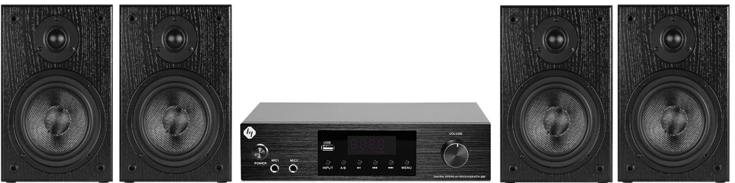 Receiver Hs Ktv200 + 4 Parlantes Bookshelf Hs