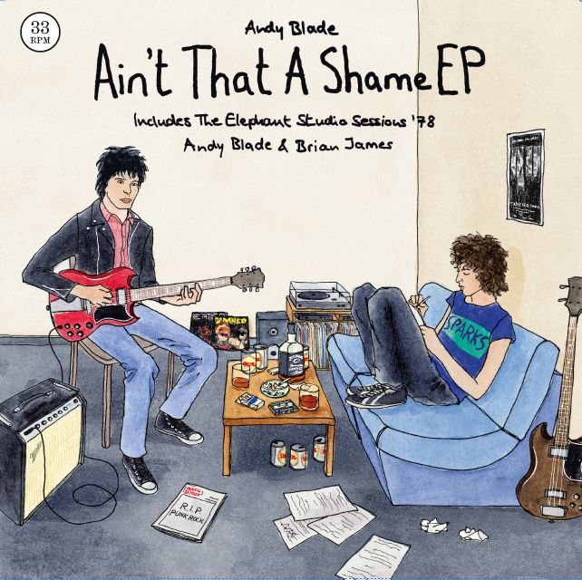 Andy Blade - Ain't That A Shame Brian James EP - LTD Edition Clear vinyl &amp; Postcard