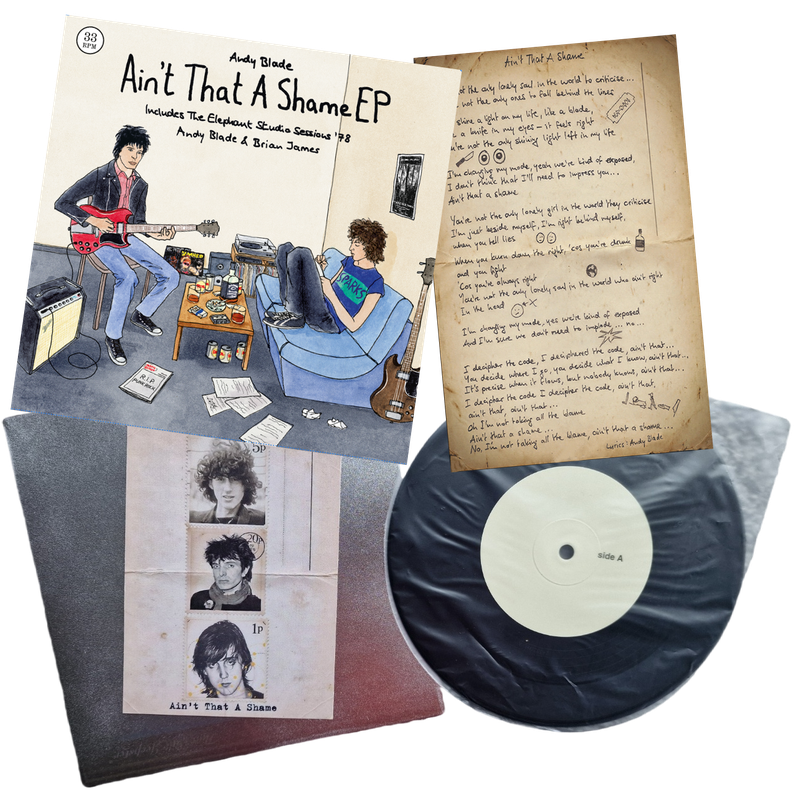 Andy Blade - Ain't That A Shame Brian James EP - 1 x clear, 1 x Berry Coloured Vinyl and Test Pressing