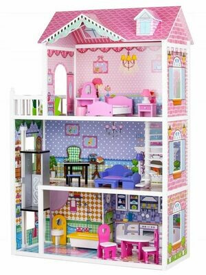 DOLLHOUSE STRAWBERRY RESIDENCE WITH ELEVATOR