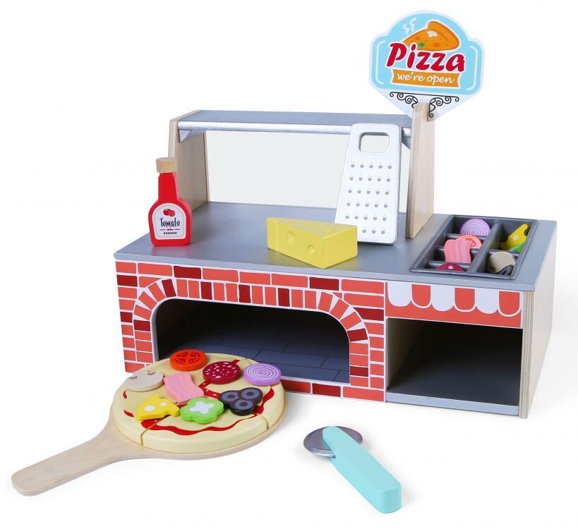 WOODEN PIZZA OVEN WITH ACCESORIES