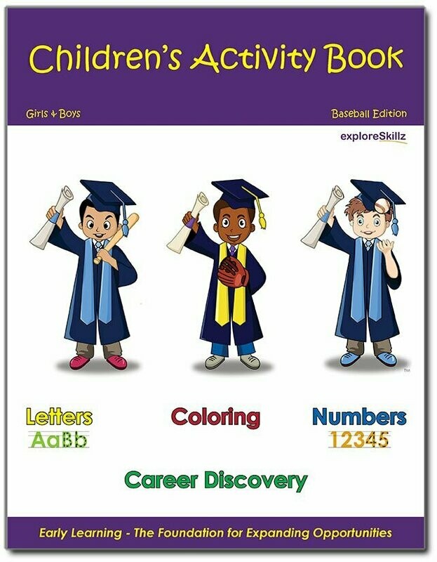 Children's Activity Book - Baseball Edition