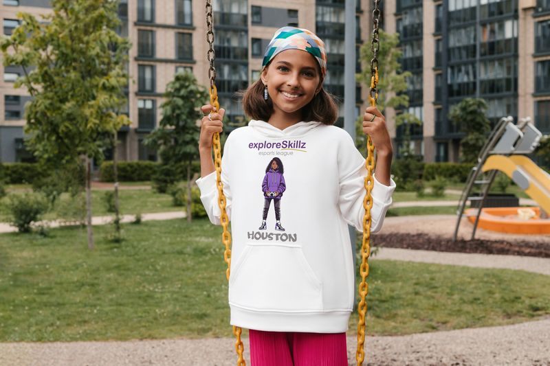 Team Houston Esports League Youth Pullover Hoodie