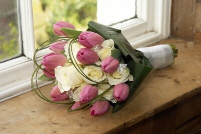 Bridal Bouquet Tulips and Roses
