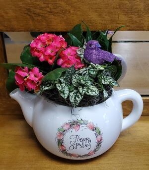 Happy Spring Teapot