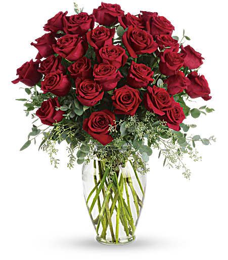 24 Red Roses in a Vase (Valentine&#39;s)