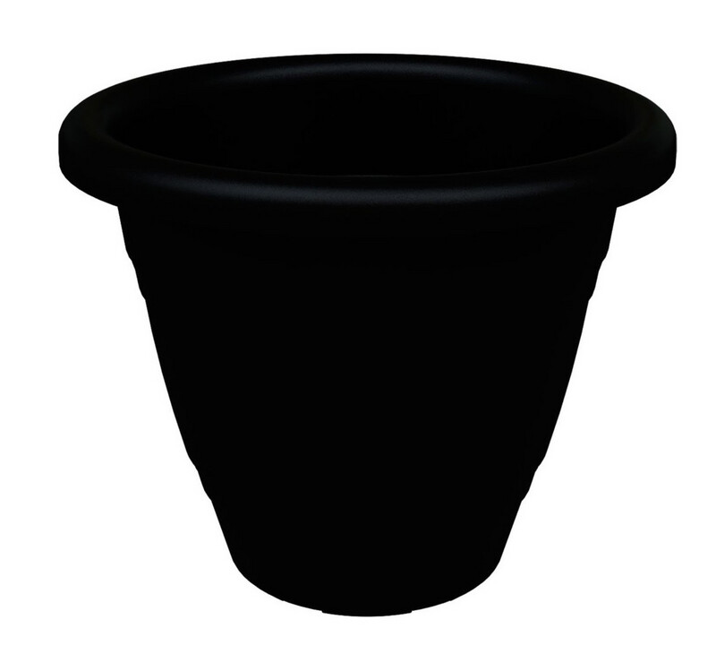 Maceta Redonda 35 cm - Negra