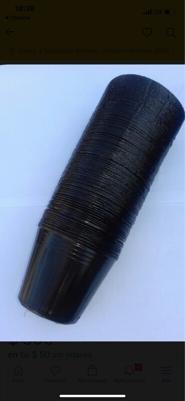 Macetas Plásticas Negras Número 9 x 10 unidades