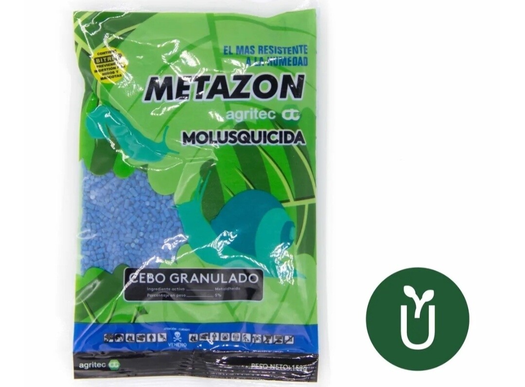 Metazon- Molusquicida Cebo Granulado - Caracoles Babosa 150g