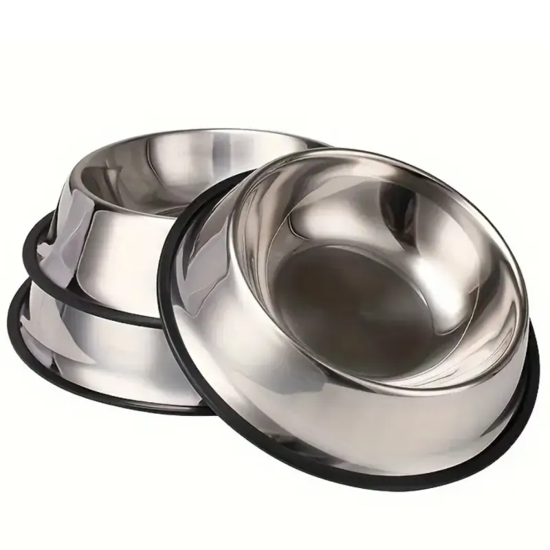 PLATO COMEDERO DE ACERO INOXIDABLE GRANDE 22X15CM