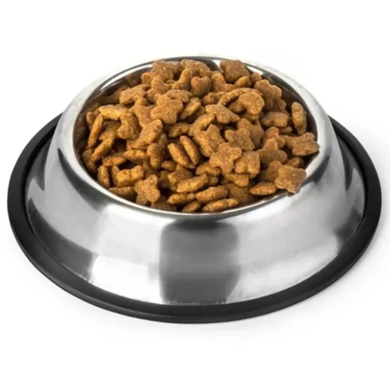 PLATO COMEDERO DE ACERO INOXIDABLE GRANDE 22X15CM