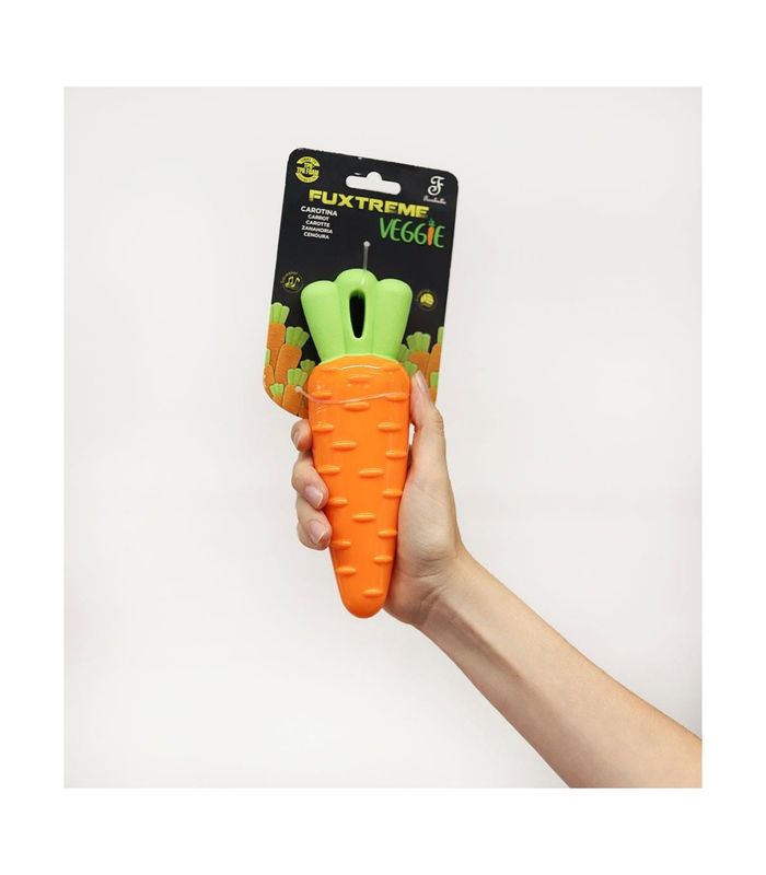 JUGUETE ZANAHORA DE GOMA PARA MASCOTA