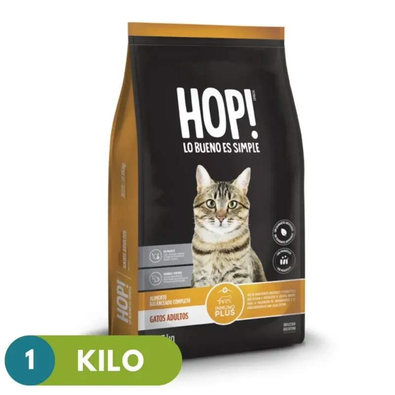 HOP! ALIMENTO PARA GATO ADULTO 1KG