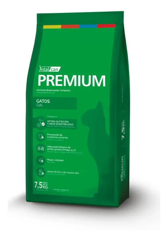 COMIDA GATO VITAL CAN PREMIUM GATO ADULTO 7.5KG