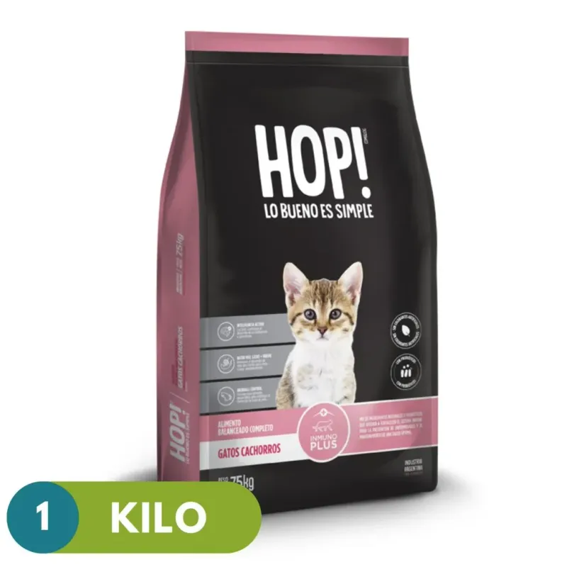 HOP ALIMENTO GATO CACHORRO 1 KG