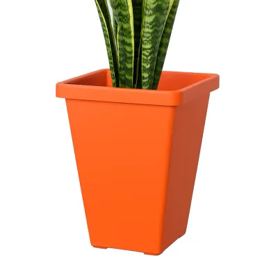 MACETA AZTECA PIRAMIDAL 20CM