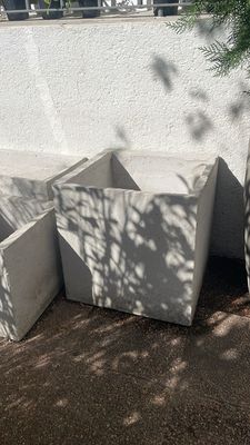 MACETA CUBO HORMIGÓN 40CM