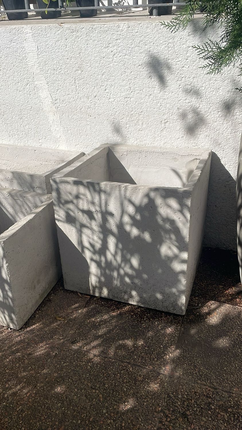 MACETA CUBO HORMIGÓN 40CM