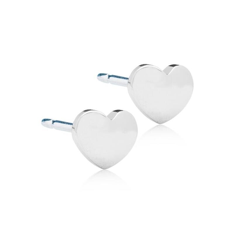 ØREDOBBER Heart Silver 5 mm