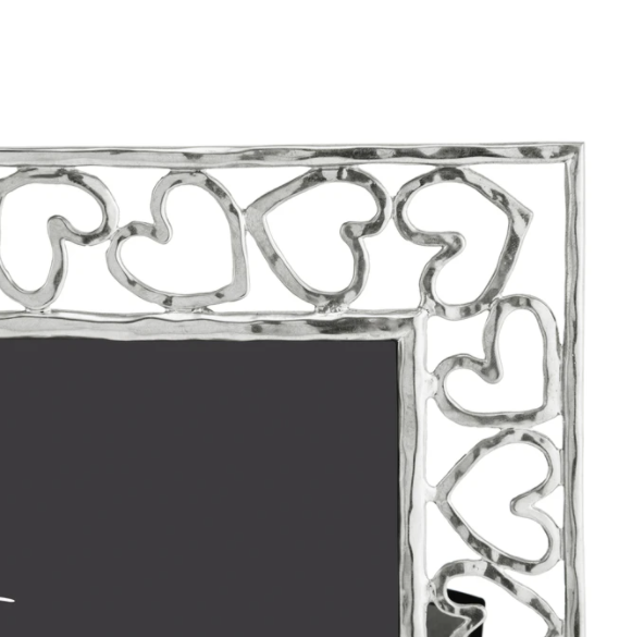 MICHAEL ARAM Heart Frame 5x7 Silver