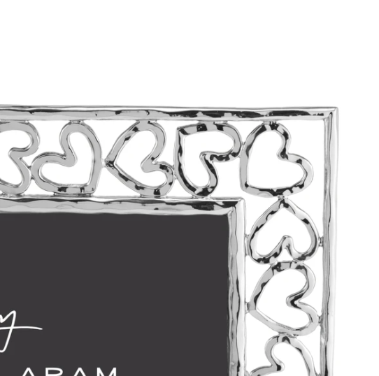 MICHAEL ARAM Heart Frame 4x6 Silver