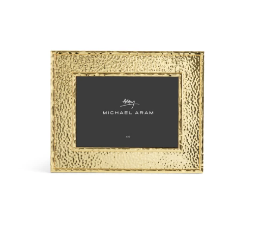 MICHAEL ARAM Frame Hammertone 5x7 Gold