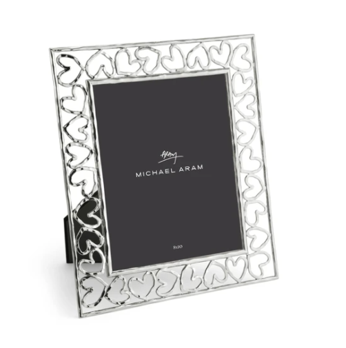 MICHAEL ARAM Frame Heart 8x10 Silver