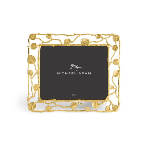 MICHAEL ARAM Frame Botanical Leaf 8x10 Gold
