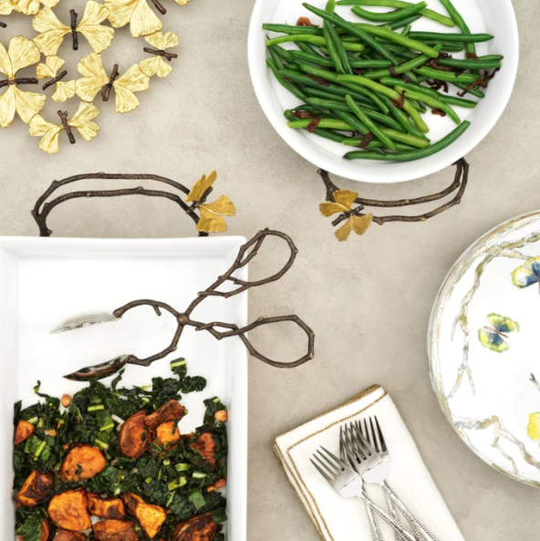 MICHAEL ARAM 3 QT Casserole Dish BUTTERFLY GINKGO