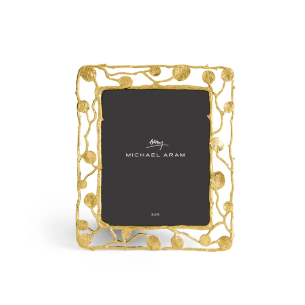 MICHAEL ARAM  Frame Botanical Leaf 8x10 Gold