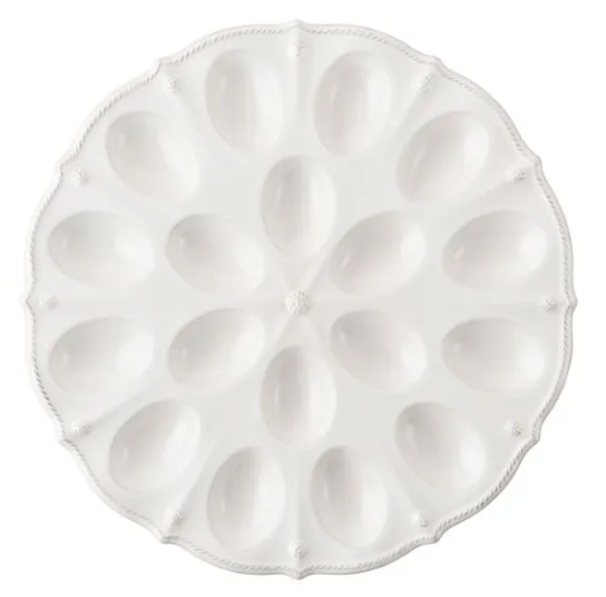 JULISKA White Deviled Egg Platter BERRY &amp; THREAD JA96/W