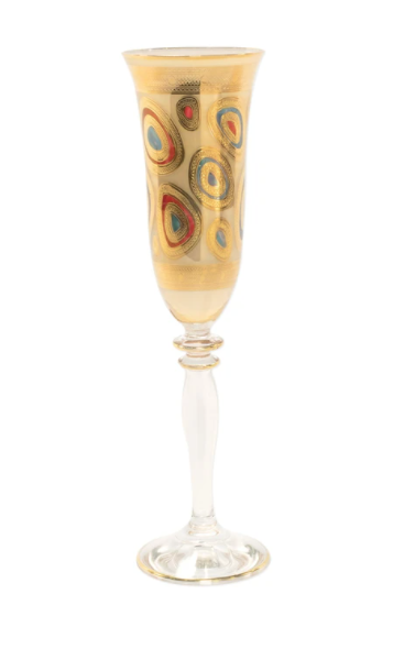 VIETRI Cream Champagne Glass REGALIA RGI-7650C