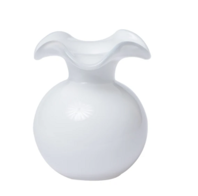 VIETRI Hibiscus Bud Vase WHITE HBS-8580W-GB