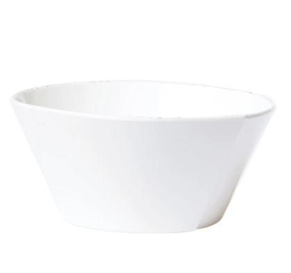 VIETRI Melamine Large White Tacking Serving Bowl MLAS-W23022