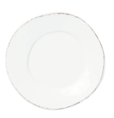 VIETRI Melamine, White Dinner Plate LASTRA