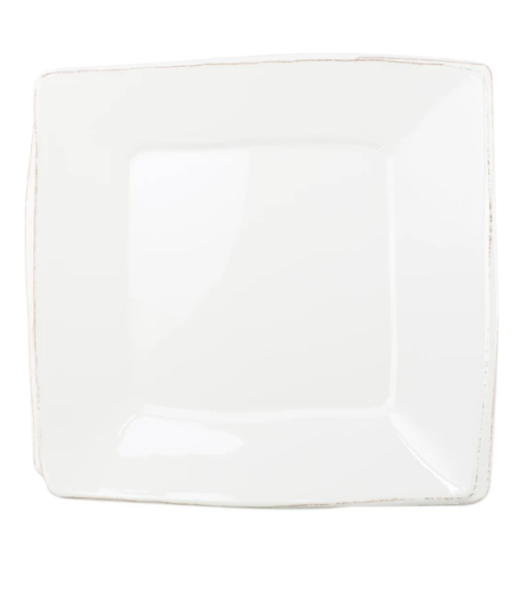 VIETRI Melamine, White Square Platter LASTRA MLAS-W23028