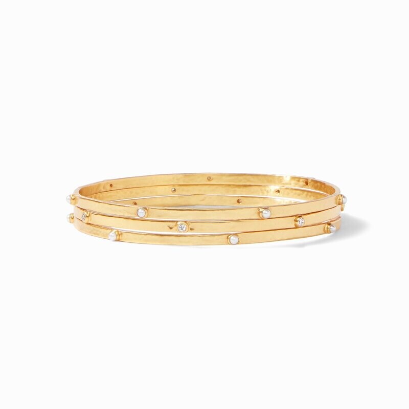 JULIE VOS Crescent Bangle Gold BG193