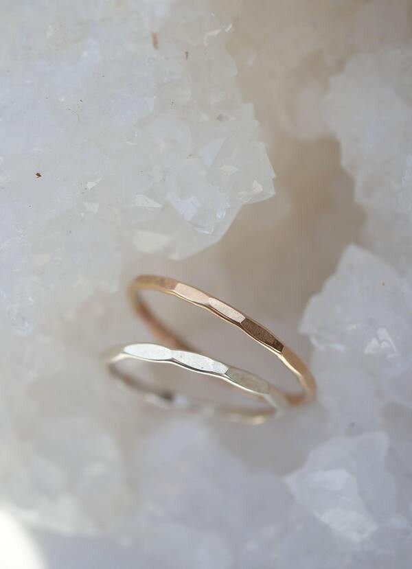 EMILY WARDEN Hammered Stack Ring